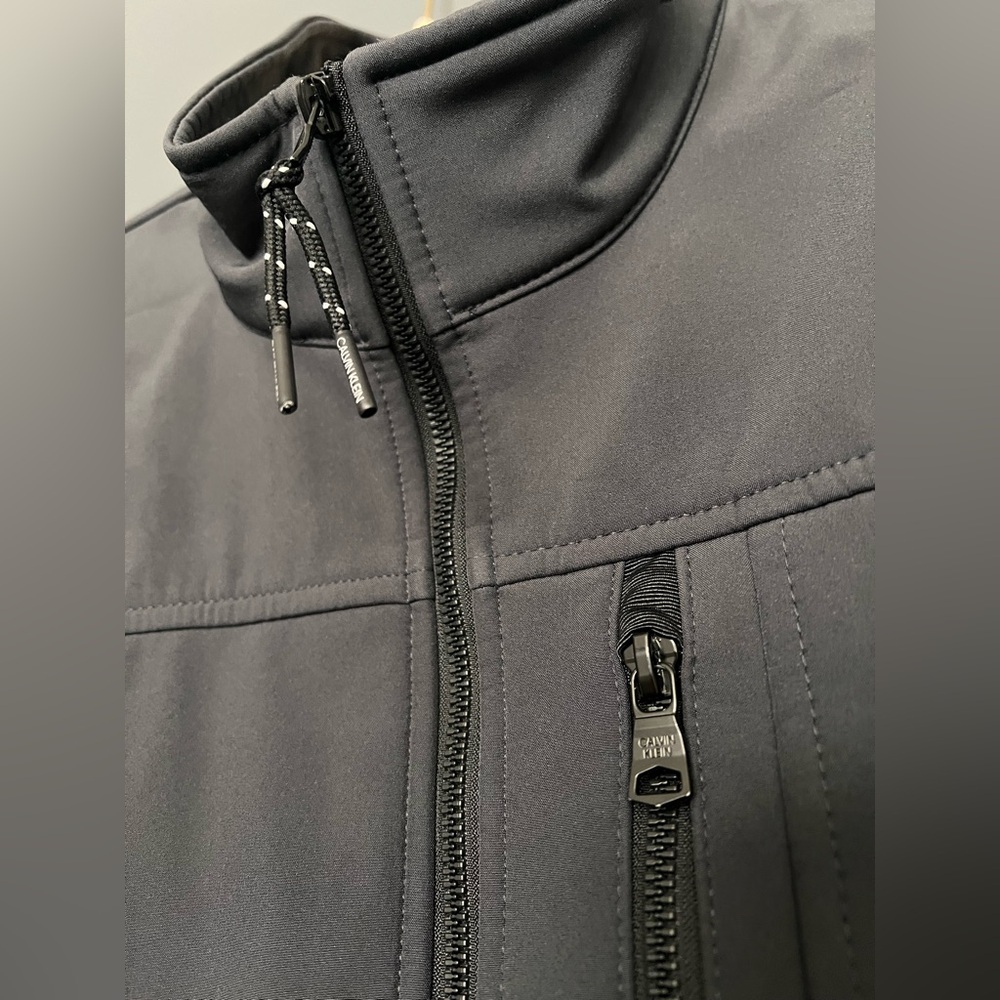 Calvin Klein Men's Gray / Black Softshell Jacket Coat - Picture 7 of 15